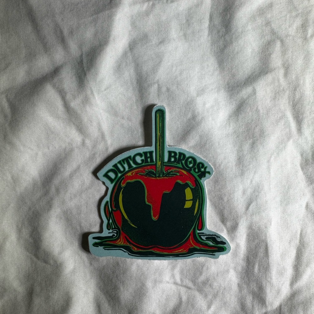 Dutch Bros Halloween Poison Apple Sticker